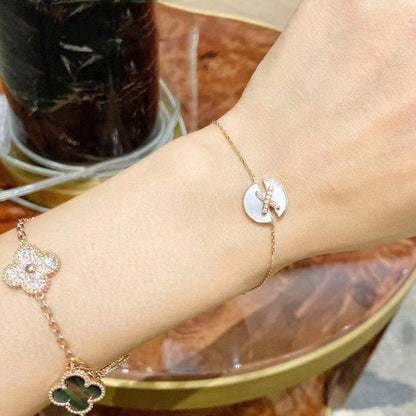 [Stars Jewelry]JEUX DE BRACELET MOP PINK GOLD DIAMONDS