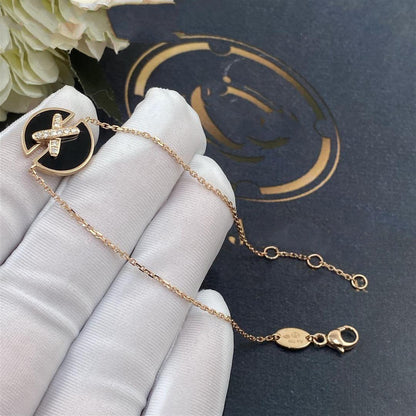 [Stars Jewelry]JEUX DE BRACELET ONYX PINK GOLD DIAMOND