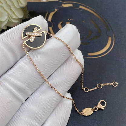 [Stars Jewelry]JEUX DE BRACELET ONYX PINK GOLD DIAMOND