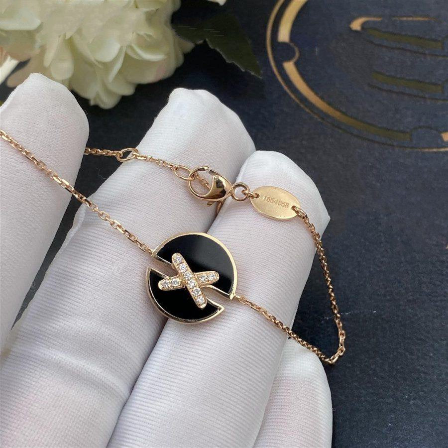 [Stars Jewelry]JEUX DE BRACELET ONYX PINK GOLD DIAMOND