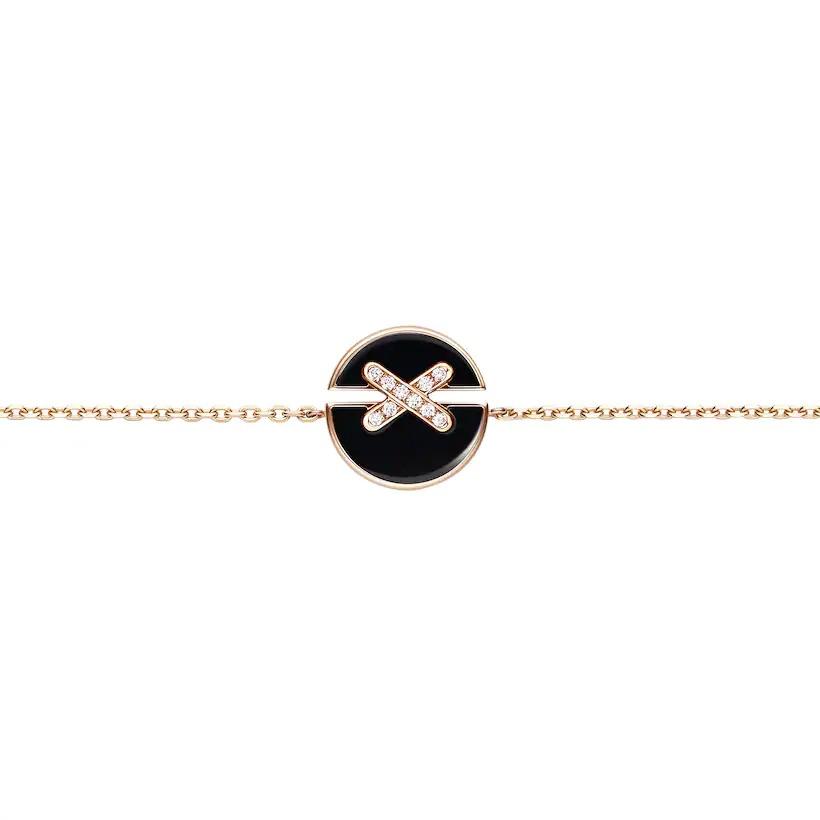[Stars Jewelry]JEUX DE BRACELET ONYX PINK GOLD DIAMOND