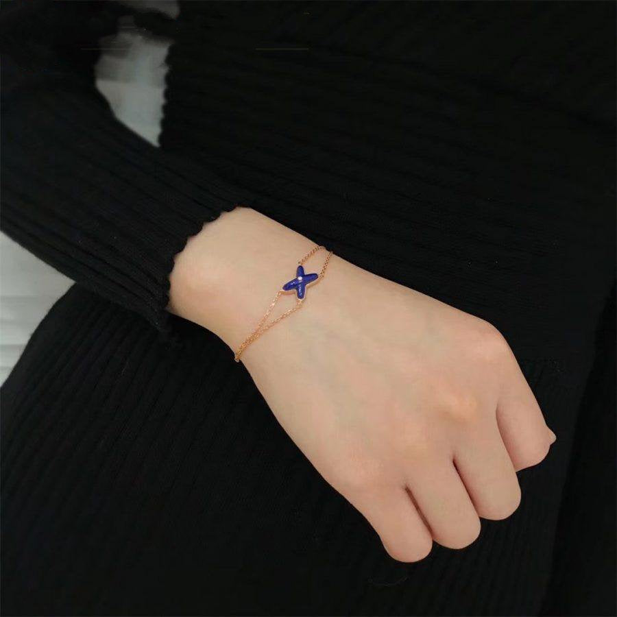 [Stars Jewelry]Hollow Design Four-Leaf Clover Flower Shape Ring