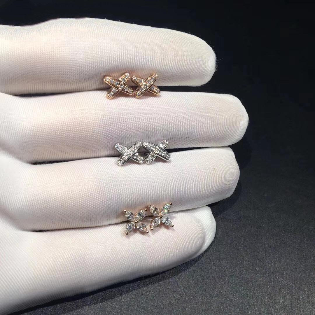[Stars Jewelry]JEUX DE DIAMOND EARRINGS