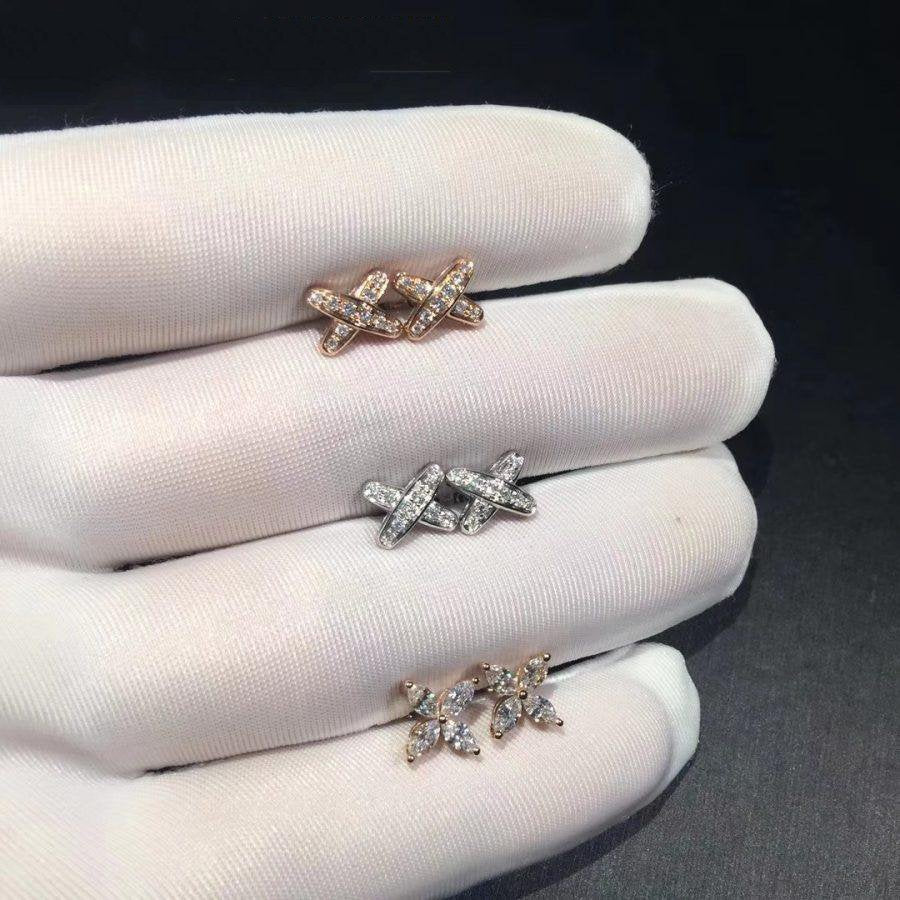[Stars Jewelry]JEUX DE DIAMOND EARRINGS