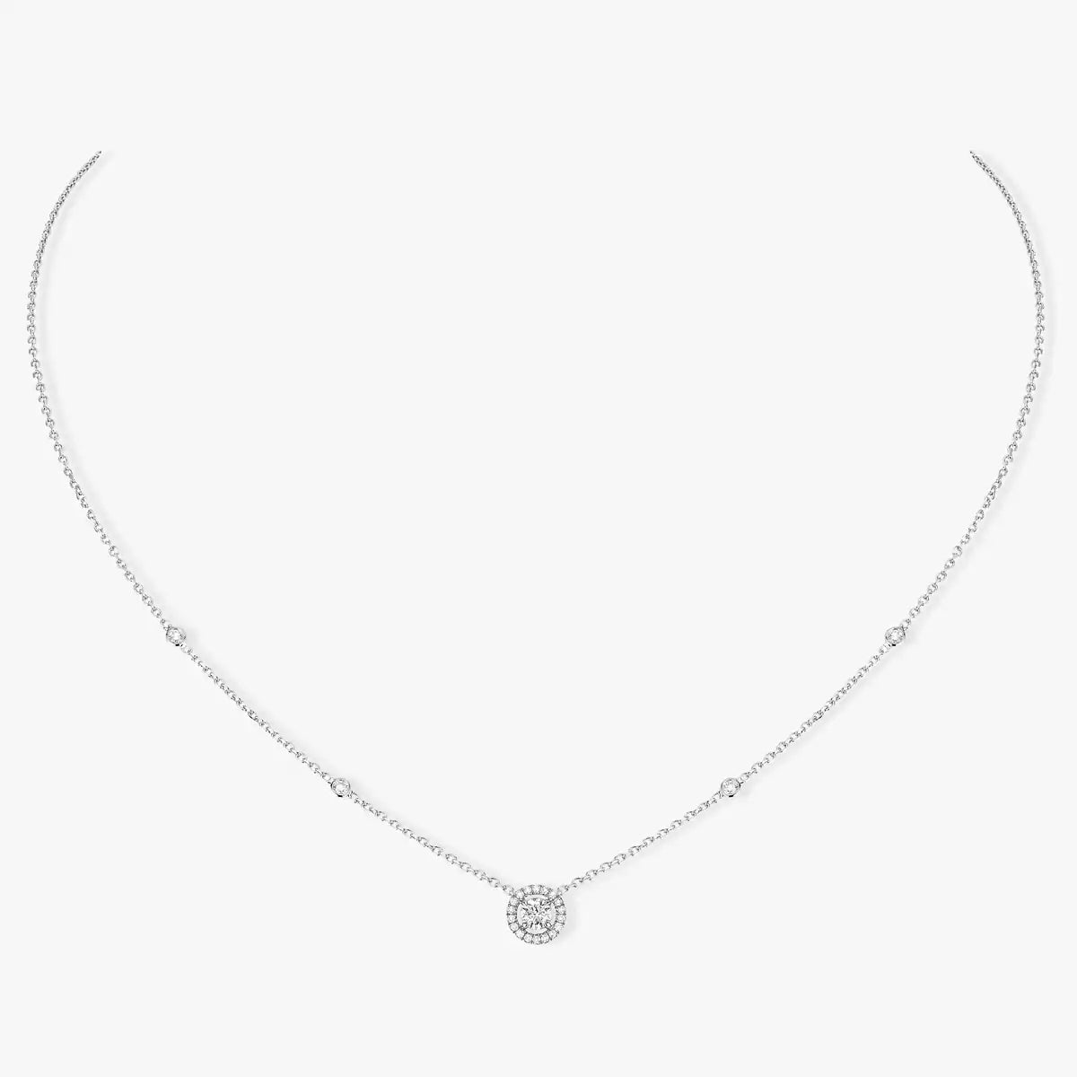 [Stars Jewelry]Diamond Necklace 0,20ct Brilliant Shape Joy