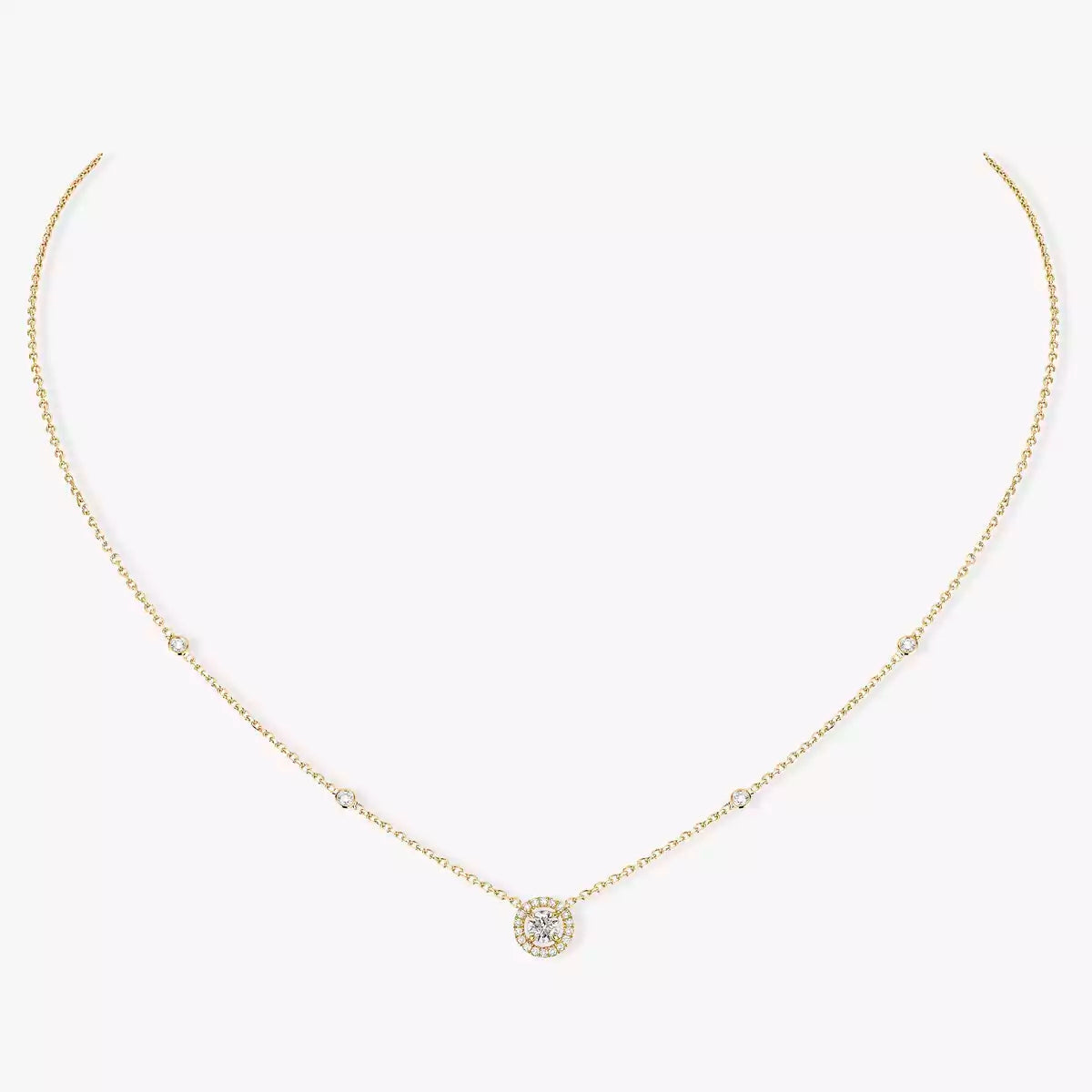 [Stars Jewelry]Diamond Necklace 0,20ct Brilliant Shape Joy