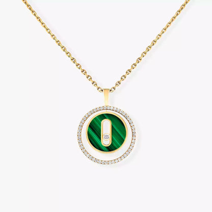 [Stars Jewelry]Lucky Move Diamond Necklace in Rose Gold and White Mother-of-Pearl