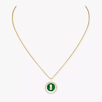[Stars Jewelry]Lucky Move Diamond Necklace in Rose Gold and White Mother-of-Pearl