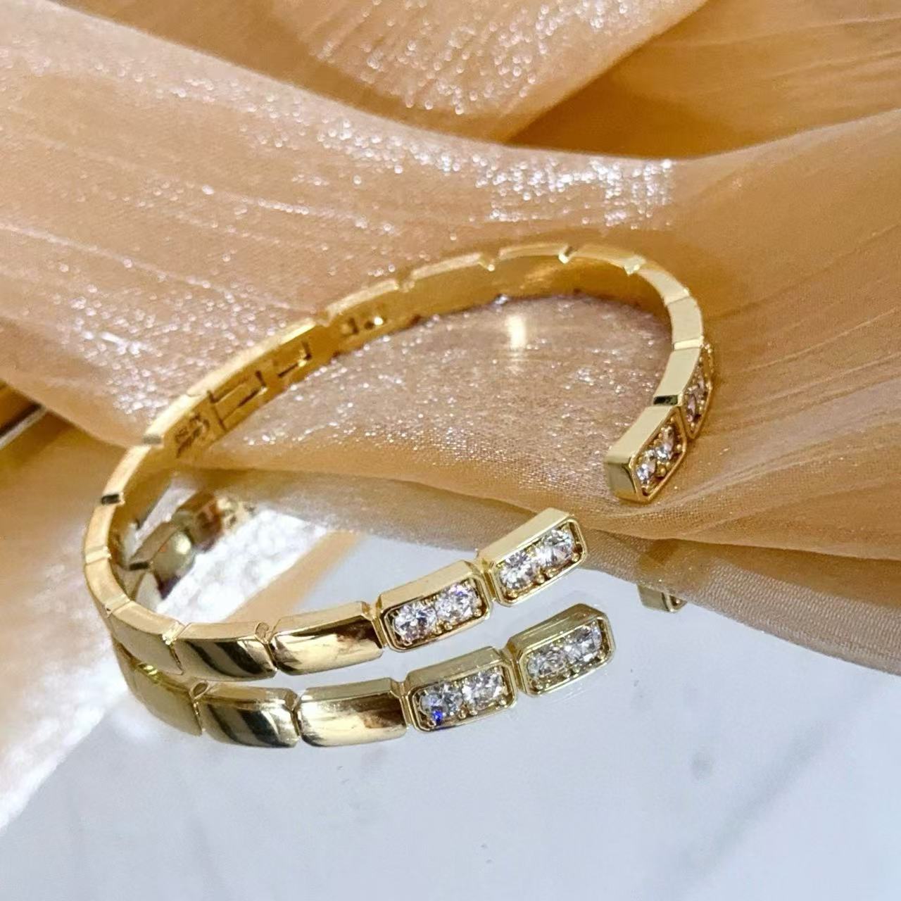 [Stars Jewelry]LOVE DIAMOND OPEN  BRACELET