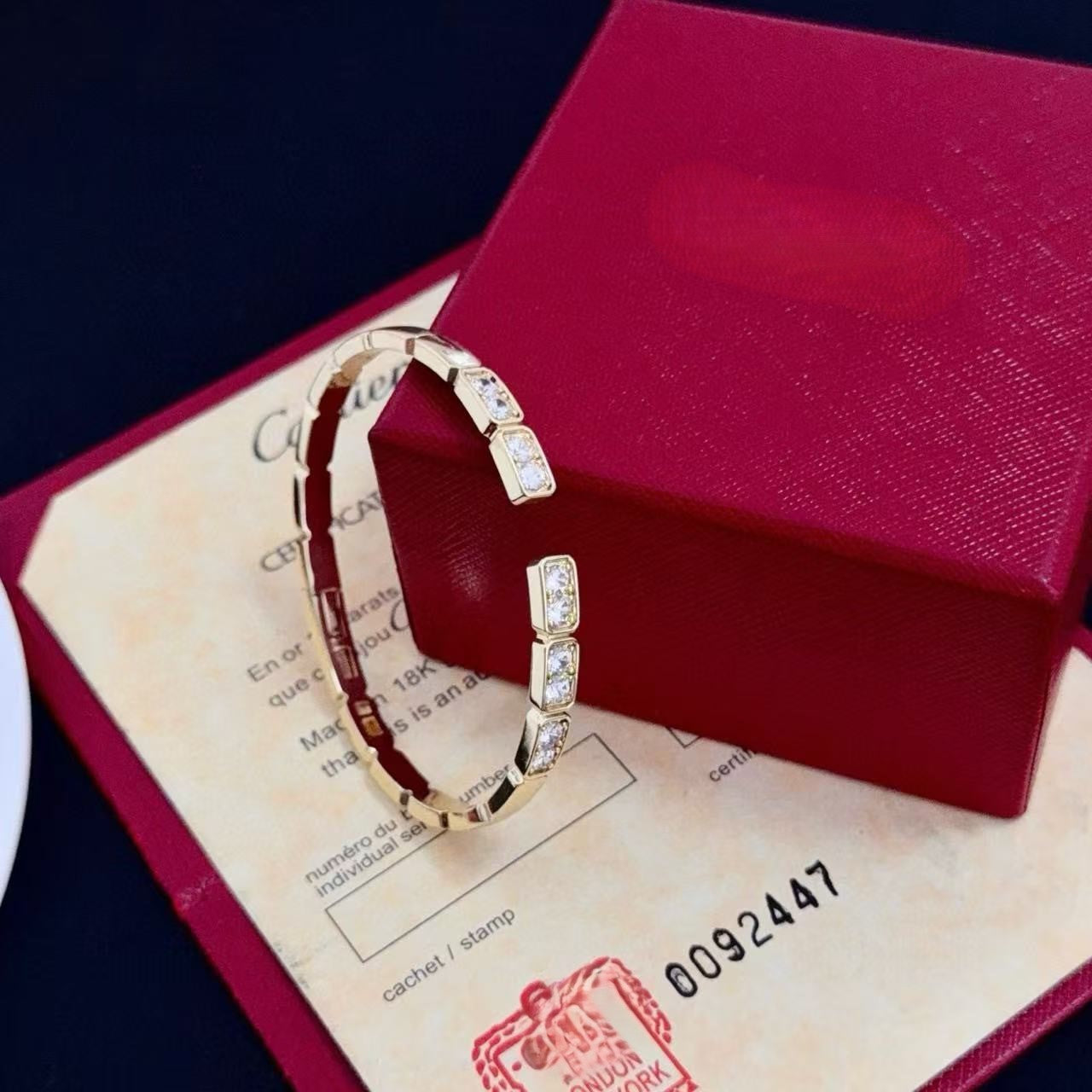 [Stars Jewelry]LOVE DIAMOND OPEN  BRACELET