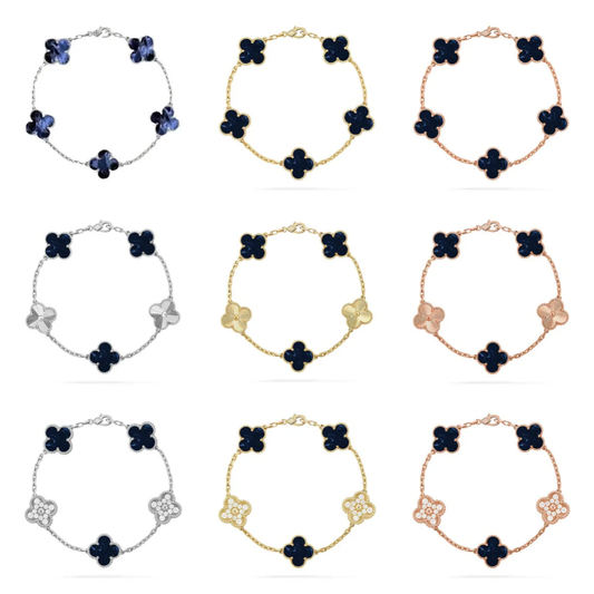 [Stars Jewelry]CLOVER 5 MOTIF PIETERSITE BRACELET COLLECTION