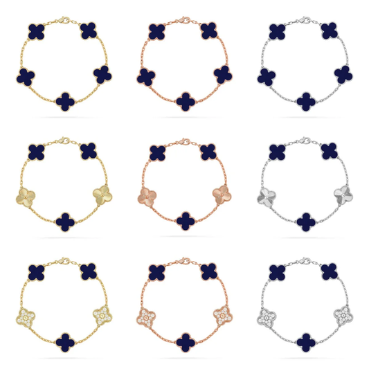 [Stars Jewelry]CLOVER 5 MOTIF LAPIS LAZULI BRACELET COLLECTION