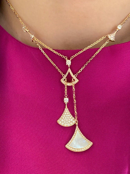 [Stars Jewelry]BVLGARI Divas’ Dream Multi-Fan Tassel Necklace