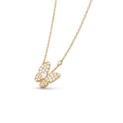 [Stars Jewelry]BUTTERFLY DIAMOND NECKLACE