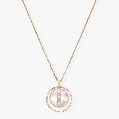 [Stars Jewelry]LUCKY MOVE MM NACRE BLANCHE DIAMOND NECKLACE