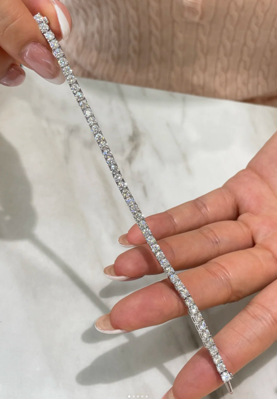 [Stars Jewelry]  CLASSIC BASEBALL BRACELAT, 52 DIAMOND