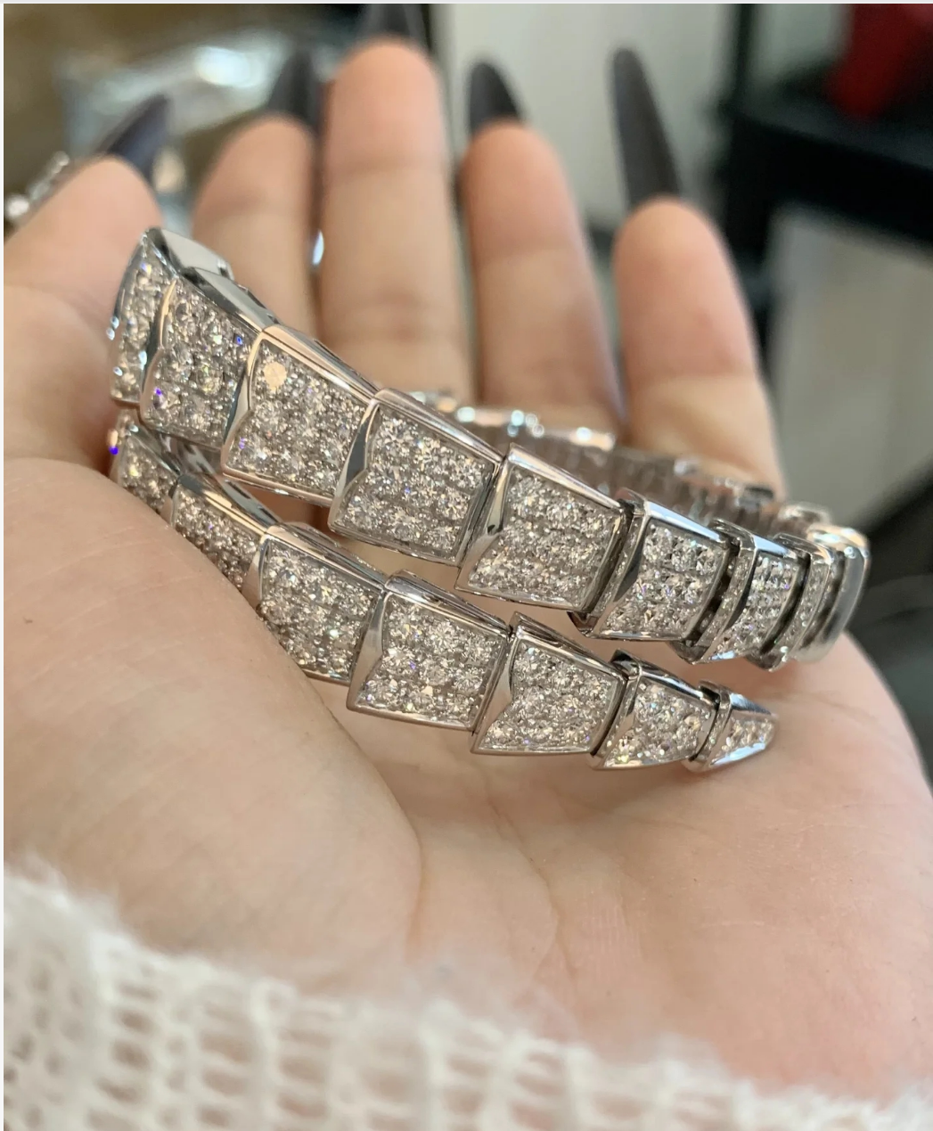 [Stars Jewelry]SERPENTI BRACELET 8MM PINK GOLD DIAMOND