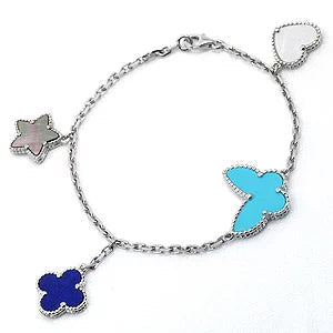 [Stars Jewelry]LUCKY SPRING SILVER BRACELET 4 MOTIF