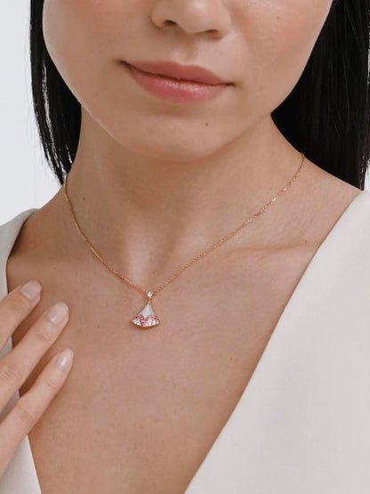 [Stars Jewelry]BVLGARI Divas' Dream Qixi Exclusive Pink Gemstone Necklace
