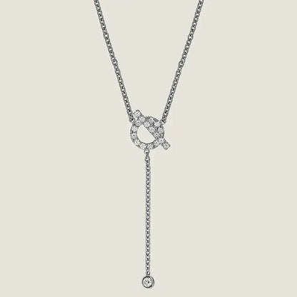[Stars Jewelry]FINESSE SILVER DIAMOND NECKLACE