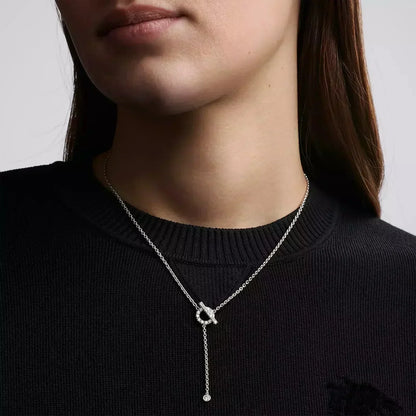 [Stars Jewelry]FINESSE SILVER DIAMOND NECKLACE