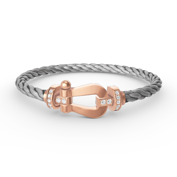 [Stars Jewelry]FORCE LARGE HORSESHOE HALF DIAMOND BRACELET ROSE GOLD