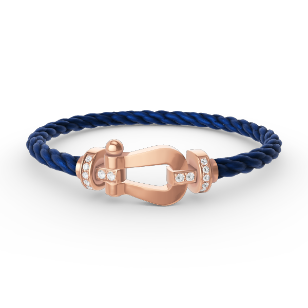 [Stars Jewelry]FORCE LARGE HORSESHOE HALF DIAMOND BRACELET ROSE GOLD