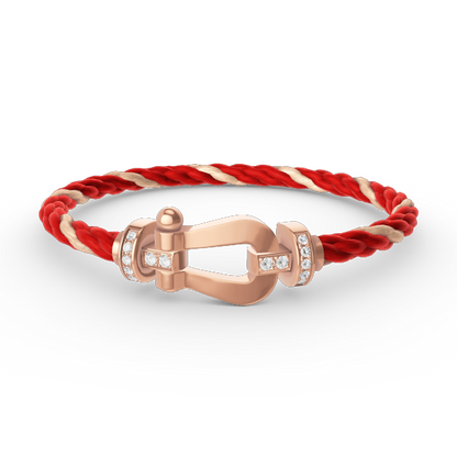 [Stars Jewelry]FORCE LARGE HORSESHOE HALF DIAMOND BRACELET ROSE GOLD