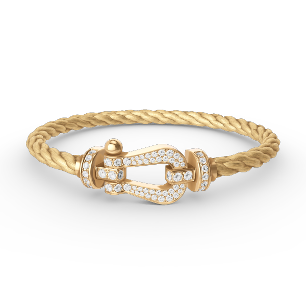 [Stars Jewelry]FORCE LARGE HORSESHOE FULL DIAMOND BRACELET GOLD