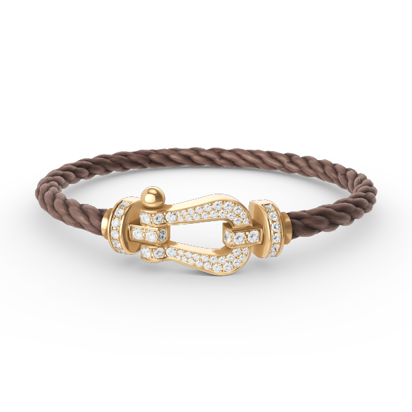 [Stars Jewelry]FORCE LARGE HORSESHOE FULL DIAMOND BRACELET GOLD