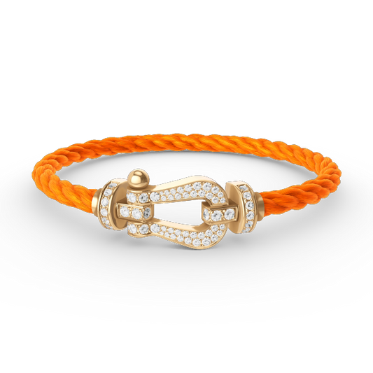 [Stars Jewelry]FORCE LARGE HORSESHOE FULL DIAMOND BRACELET GOLD