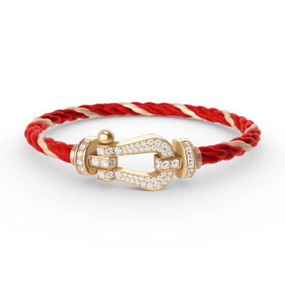 [Stars Jewelry]FORCE LARGE HORSESHOE FULL DIAMOND BRACELET GOLD