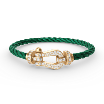 [Stars Jewelry]FORCE LARGE HORSESHOE FULL DIAMOND BRACELET GOLD