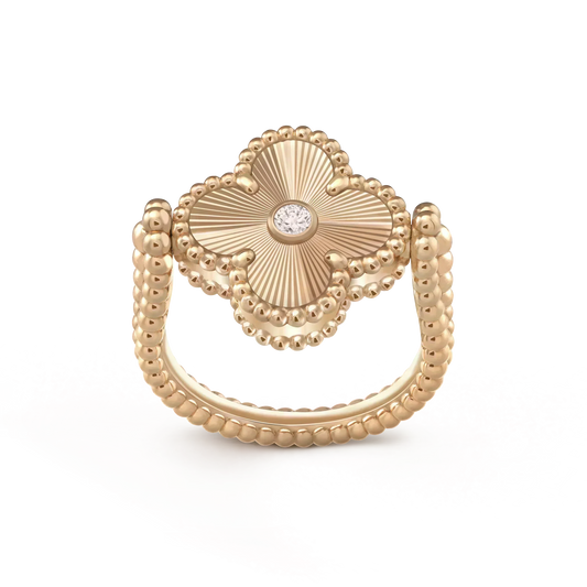 [Stars Jewelry]CLOVER RIVERSIBLE ROSE GOLD RING