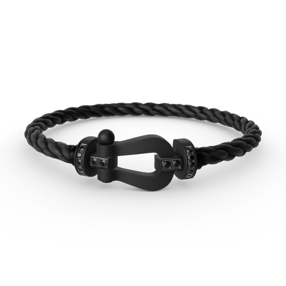 [Stars Jewelry]FORCE LARGE SERIES HORSESHOE BLACK SAMURAI BRACELET