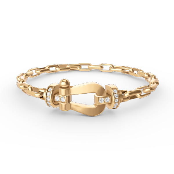 [Stars Jewelry]FORCE LARGE HORSESHOE CLASP  METAL BRACELET