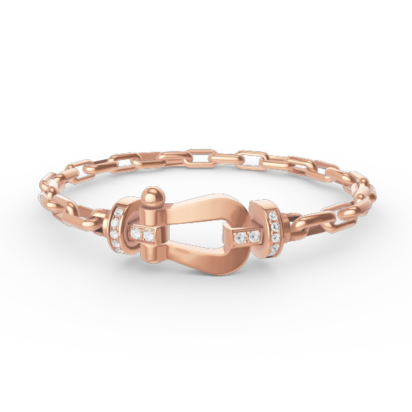 [Stars Jewelry]FORCE LARGE HORSESHOE CLASP  METAL BRACELET