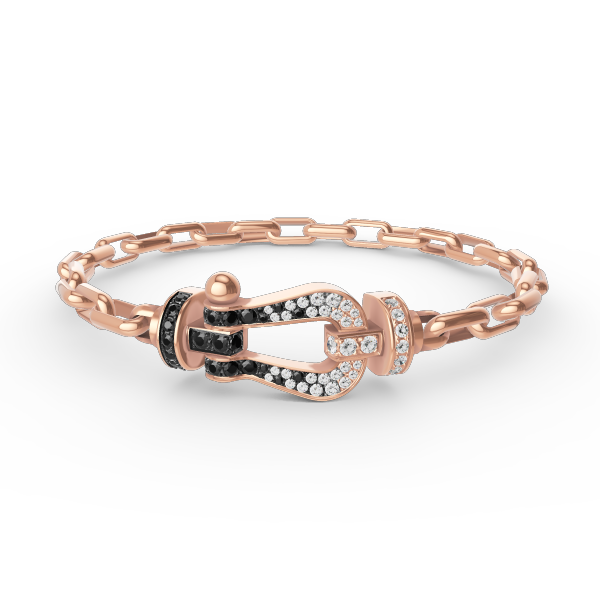 [Stars Jewelry]FORCE LARGE HORSESHOE CLASP  METAL BRACELET