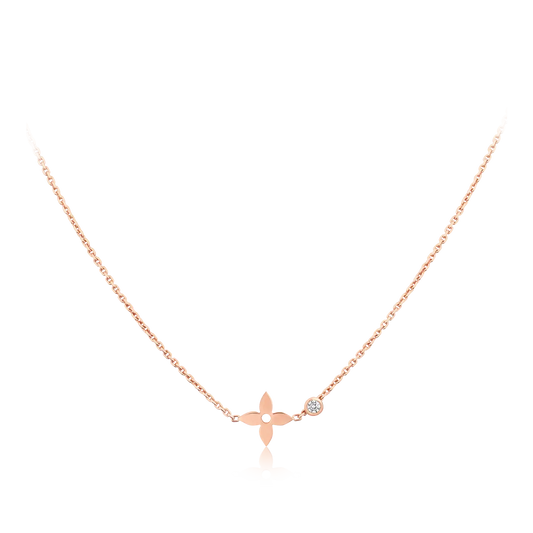 [Stars Jewelry]BLOSSOM PENDANT PINK GOLD AND DIAMOND