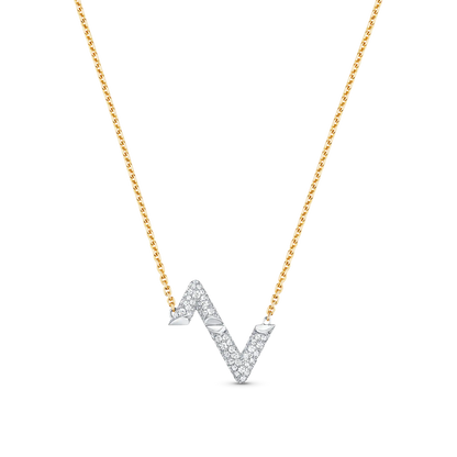 [Stars Jewelry]VOLT SILVER DIAMOND PEDANT NECKLACE