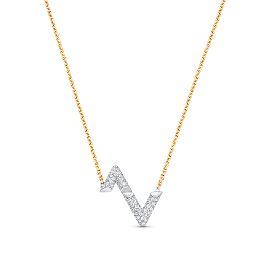 [Stars Jewelry]VOLT SILVER DIAMOND PEDANT NECKLACE
