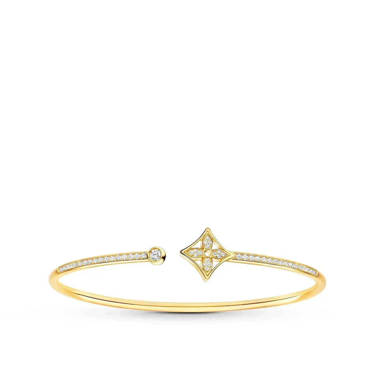 [Stars Jewelry]IDYLLE GOLD OPEN BRACELET DIAMOND PAVED