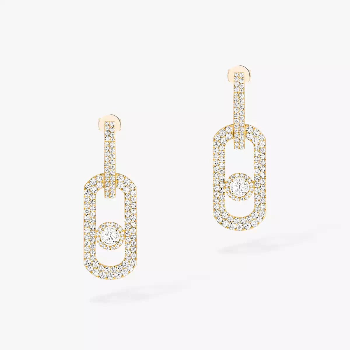 [Stars Jewelry]So Move XL Pave_-Set Diamond Pendant Earrings