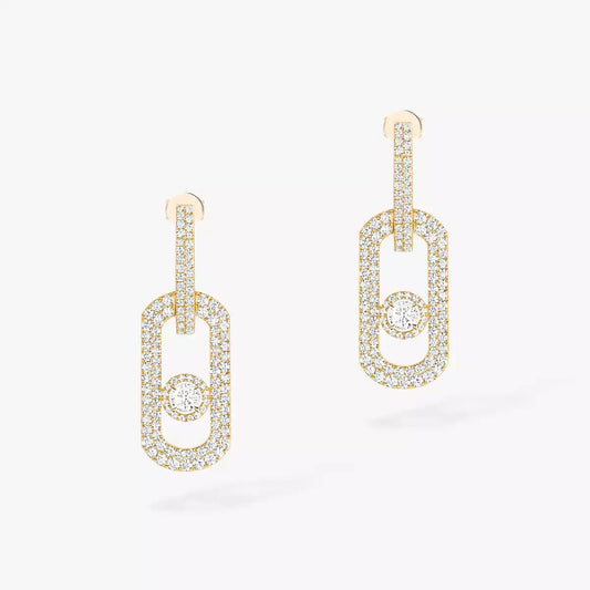 [Stars Jewelry]So Move XL Pave_-Set Diamond Pendant Earrings