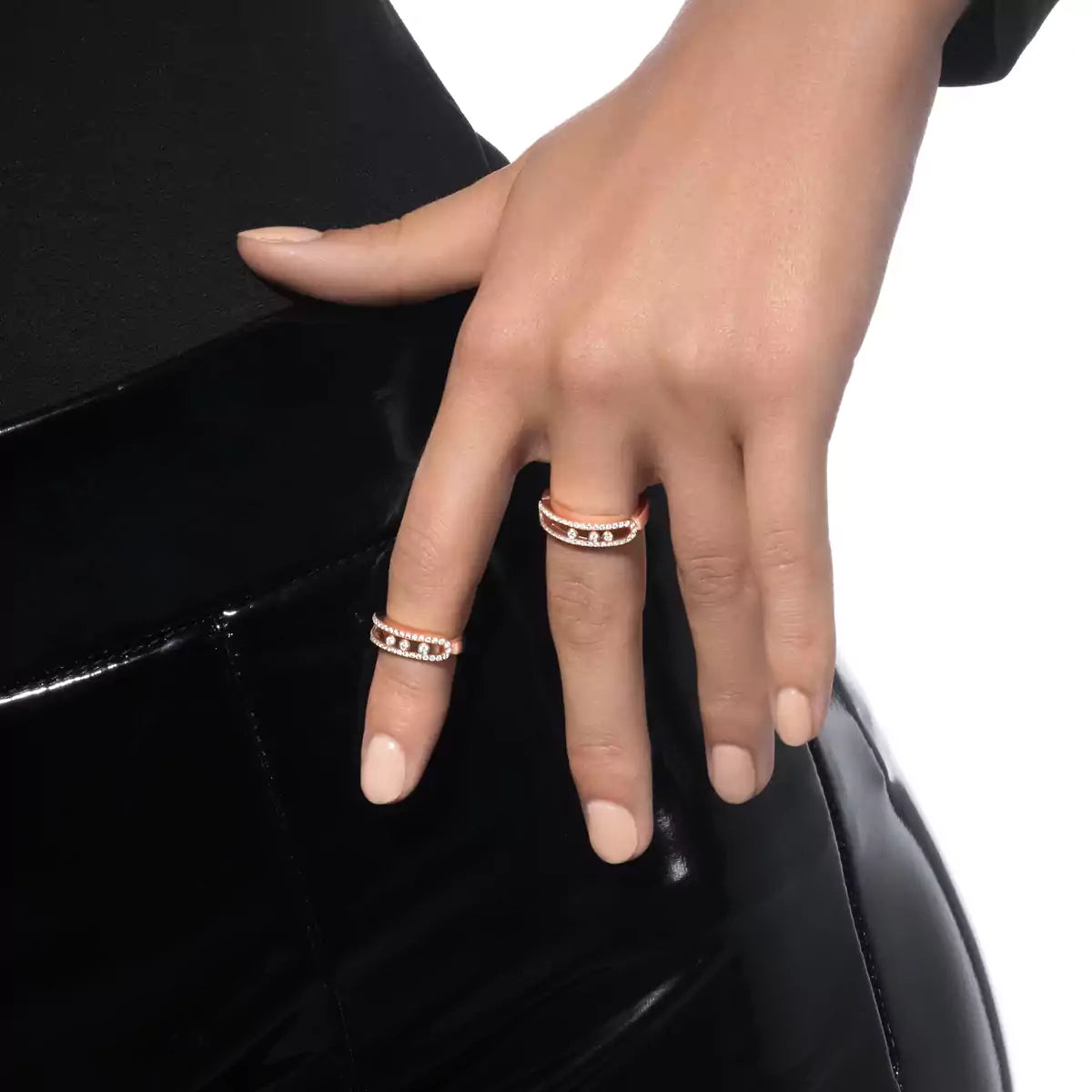 [Stars Jewelry] Baby Move Gold Diamond Pave_ Ring