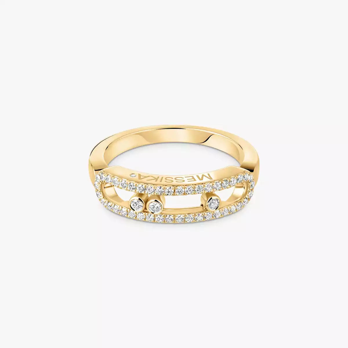[Stars Jewelry] Baby Move Gold Diamond Pave_ Ring