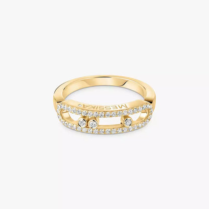 [Stars Jewelry] Baby Move Gold Diamond Pave_ Ring