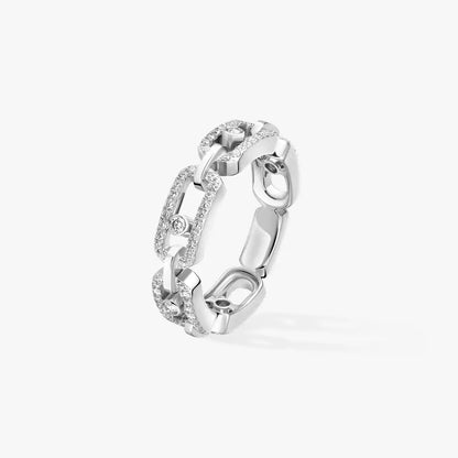 [Stars Jewelry]Move Link Pave_-Set Diamond Ring