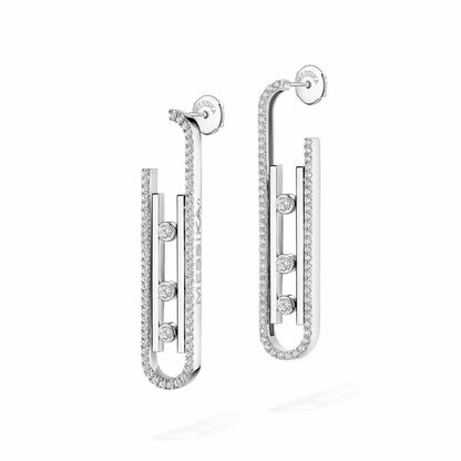 [Stars Jewelry]Diamond Pendant Earrings Move 10Th