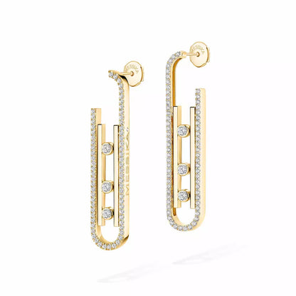 [Stars Jewelry]Diamond Pendant Earrings Move 10Th
